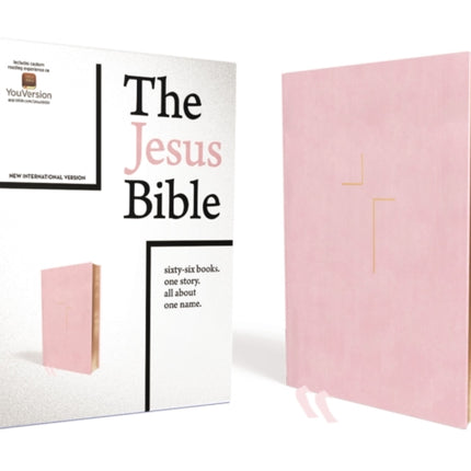 The Jesus Bible, NIV Edition, Leathersoft over Board, Pink, Comfort Print