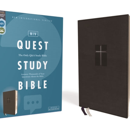 NIV Quest Study Bible Leathersoft Black Comfort