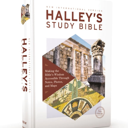 NIV, Halley's Study Bible (A Trusted Guide Through Scripture), Hardcover, Red Letter, Comfort Print: Making the Bible's Wisdom Accessible Through Notes, Photos, and Maps