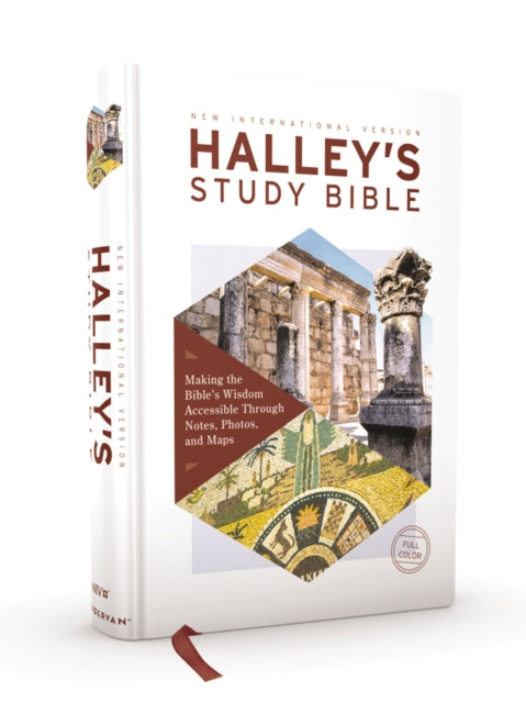 NIV, Halley's Study Bible (A Trusted Guide Through Scripture), Hardcover, Red Letter, Comfort Print: Making the Bible's Wisdom Accessible Through Notes, Photos, and Maps