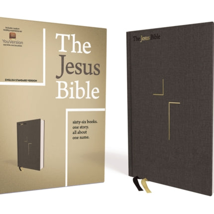 The Jesus Bible, ESV Edition, Cloth over Board, Gray