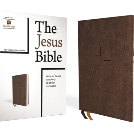 The Jesus Bible, NIV Edition, (With Thumb Tabs to Help Locate the Books of the Bible), Leathersoft, Brown, Thumb Indexed, Comfort Print