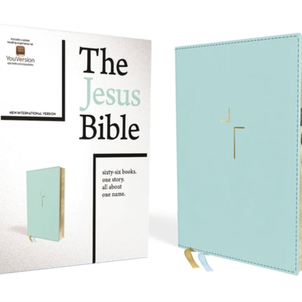 The Jesus Bible, NIV Edition, (With Thumb Tabs to Help Locate the Books of the Bible), Leathersoft, Teal, Thumb Indexed, Comfort Print