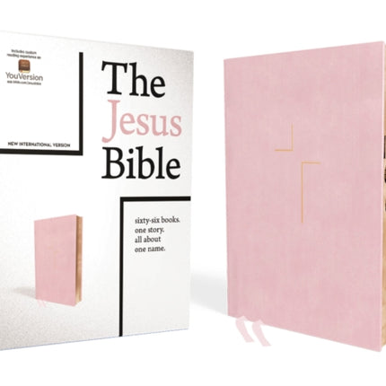 The Jesus Bible, NIV Edition, (With Thumb Tabs to Help Locate the Books of the Bible), Leathersoft over Board, Pink, Thumb Indexed, Comfort Print