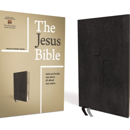 The Jesus Bible, ESV Edition, Leathersoft, Black