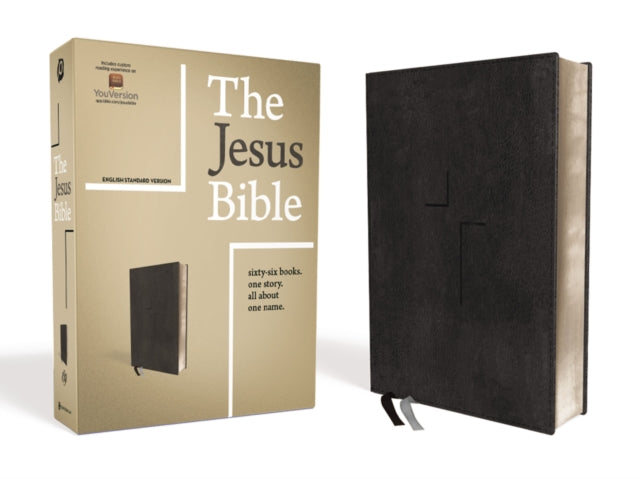 The Jesus Bible, ESV Edition, Leathersoft, Black