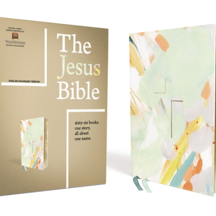 The Jesus Bible Artist Edition, ESV, Leathersoft, Multi-color/Teal