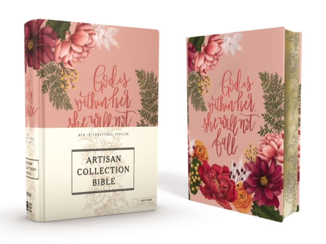 NIV, Artisan Collection Bible, Cloth over Board, Pink Floral, Designed Edges under Gilding, Red Letter, Comfort Print