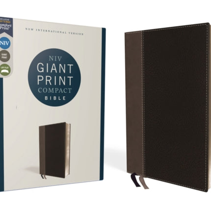 NIV Giant Print Compact Bible Leathersoft Black
