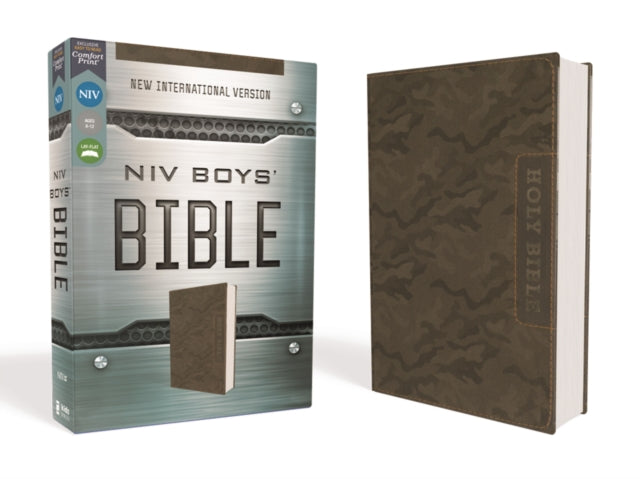 NIV, Boys' Bible, Leathersoft, Brown Camo, Comfort Print