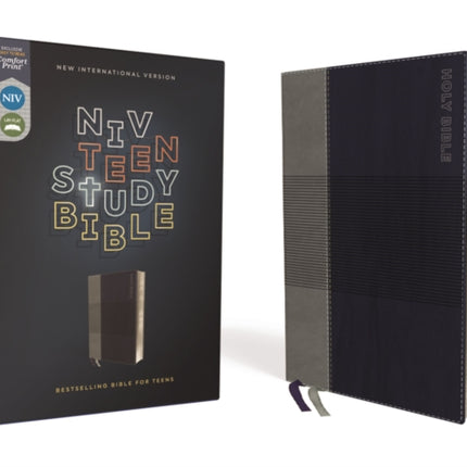 NIV, Teen Study Bible (For Life Issues You Face Every Day), Leathersoft, Blue, Comfort Print