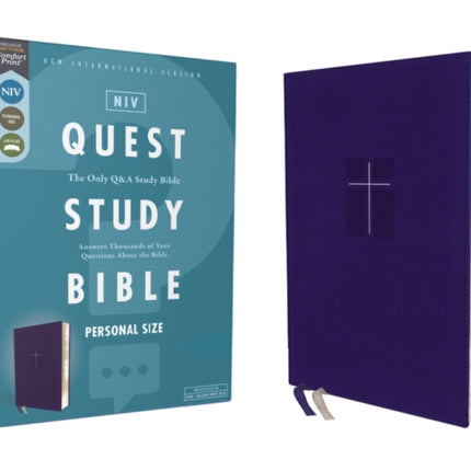 Niv Quest Study Bible Personal Size Leathersoft