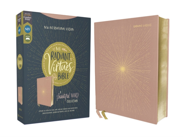 NIV, Radiant Virtues Bible: A Beautiful Word Collection, Cloth over Board, Pink, Red Letter, Comfort Print: Explore the virtues of faith, hope, and love