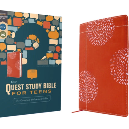NIV Quest Study Bible for Teens Leathersoft Coral