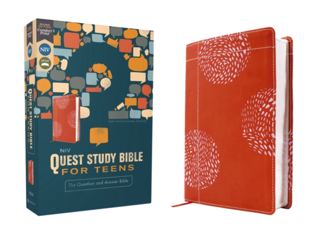 NIV Quest Study Bible for Teens Leathersoft Coral