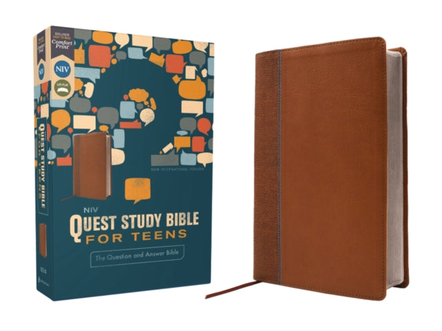 NIV Quest Study Bible for Teens Leathersoft Brown