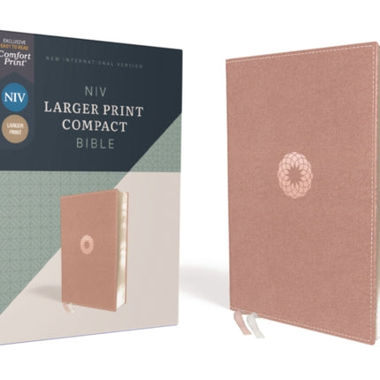 NIV Larger Print Compact Bible Leathersoft Pink
