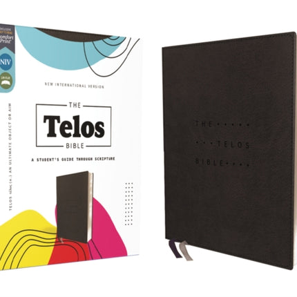 NIV, The Telos Bible, Leathersoft, Charcoal, Comfort Print: A Student’s Guide Through Scripture