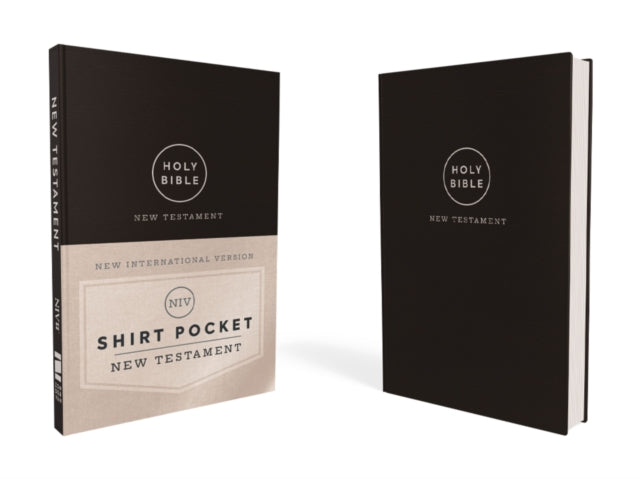 NIV, Shirt Pocket New Testament, Leathersoft, Black, Comfort Print