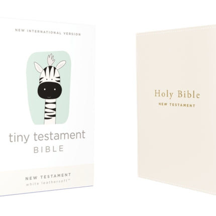 NIV, Tiny Testament Bible, New Testament, Leathersoft, White, Comfort Print