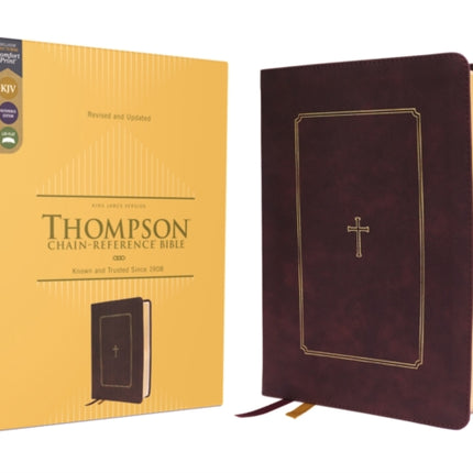 KJV, Thompson Chain-Reference Bible, Leathersoft, Burgundy, Red Letter, Comfort Print