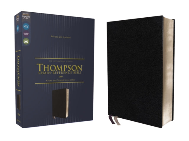 NIV, Thompson Chain-Reference Bible, European Bonded Leather, Black, Red Letter, Comfort Print