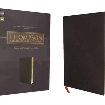 NASB, Thompson Chain-Reference Bible, Bonded Leather, Black, Red Letter, 1977 Text