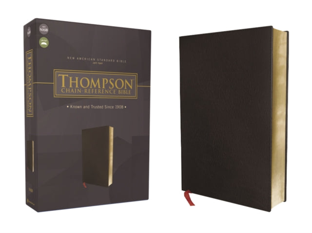 NASB, Thompson Chain-Reference Bible, Bonded Leather, Black, Red Letter, 1977 Text