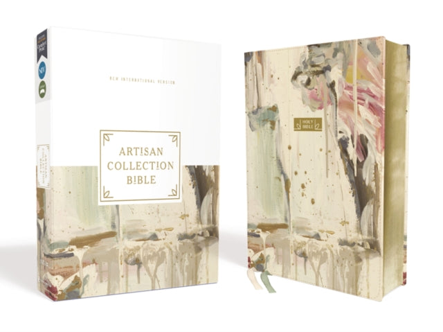 NIV Artisan Collection Bible Leathersoft MulticolorCream Red Letter Comfort Print