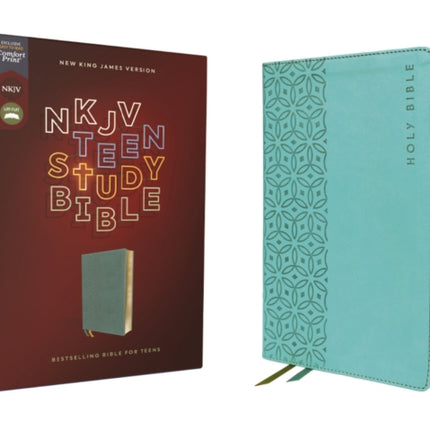 NKJV Teen Study Bible Leathersoft Teal Comfort