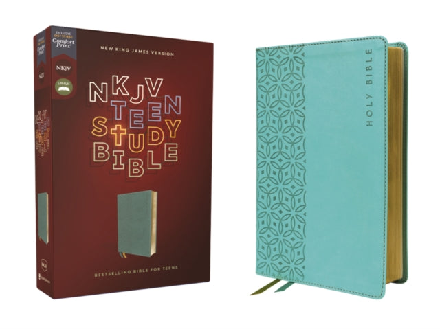 NKJV Teen Study Bible Leathersoft Teal Comfort