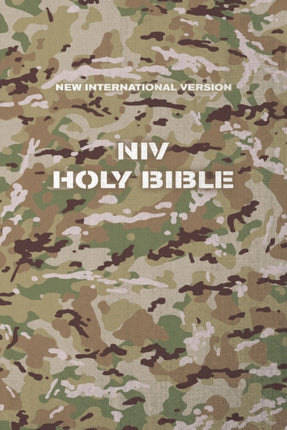 NIV, Holy Bible, Compact, Paperback, Military Camo, Comfort Print