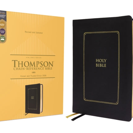 KJV, Thompson Chain-Reference Bible, Leathersoft, Black, Red Letter, Comfort Print