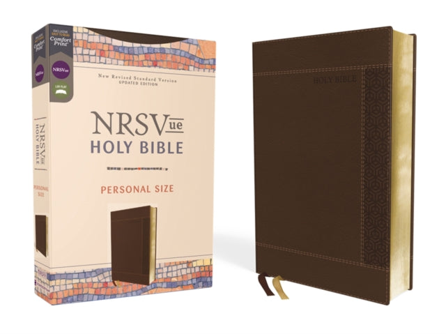 NRSVue, Holy Bible, Personal Size, Leathersoft, Brown, Comfort Print