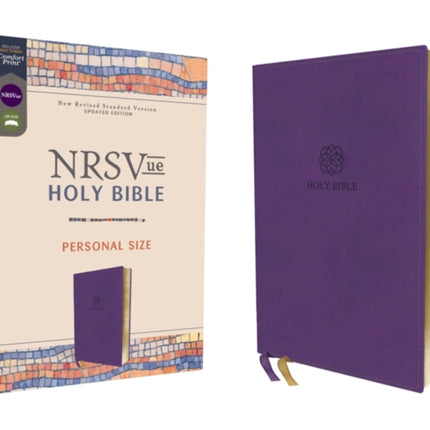 NRSVue, Holy Bible, Personal Size, Leathersoft, Purple, Comfort Print