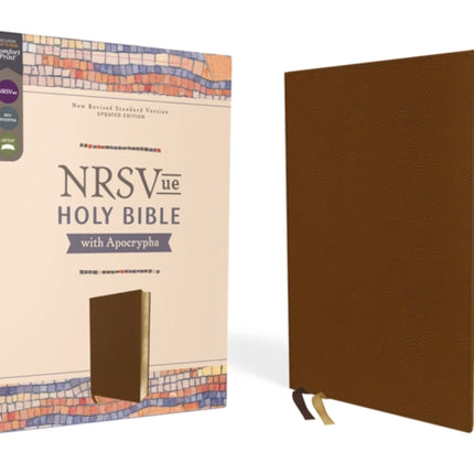 NRSVue, Holy Bible with Apocrypha, Leathersoft, Brown, Comfort Print