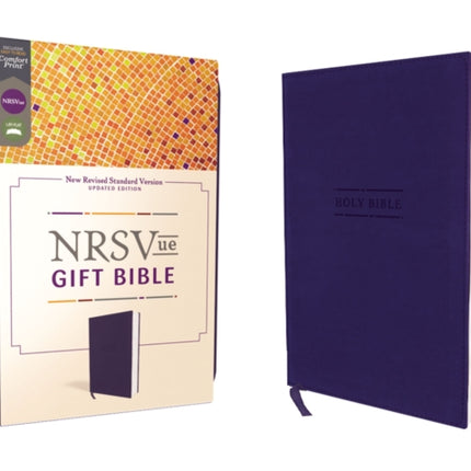 NRSVue, Gift Bible, Leathersoft, Blue, Comfort Print