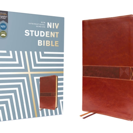 NIV, Student Bible, Leathersoft, Brown, Comfort Print