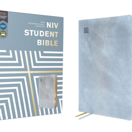 NIV, Student Bible, Leathersoft, Teal, Thumb Indexed, Comfort Print