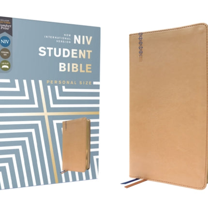 NIV, Student Bible, Personal Size, Leathersoft, Tan, Comfort Print