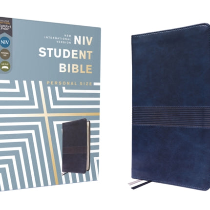 NIV, Student Bible, Personal Size, Leathersoft, Navy, Thumb Indexed, Comfort Print