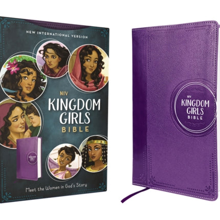 NIV, Kingdom Girls Bible, Full Color, Leathersoft, Purple, Comfort Print: Meet the Women in God's Story