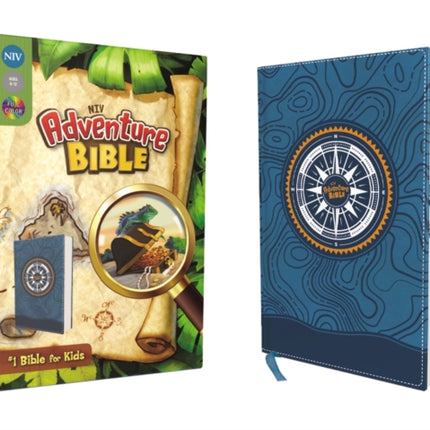 NIV, Adventure Bible, Leathersoft, Blue, Full Color, Thumb Indexed Tabs