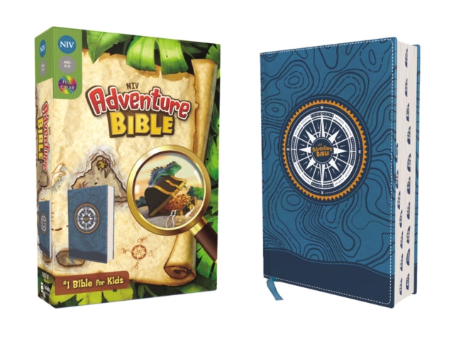 NIV, Adventure Bible, Leathersoft, Blue, Full Color, Thumb Indexed Tabs