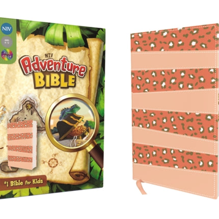 NIV, Adventure Bible, Leathersoft, Coral, Full Color, Thumb Indexed Tabs