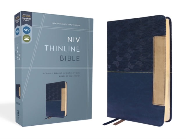 NIV, Thinline Bible, Leathersoft, Blue, Red Letter, Comfort Print