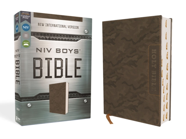NIV Boys Bible Leathersoft Brown Camo Thumb