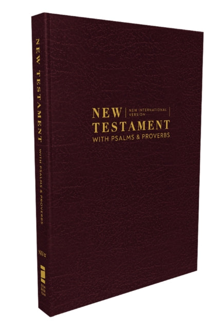 NIV, New Testament with Psalms and Proverbs, Pocket-Sized, Paperback, Burgundy, Comfort Print