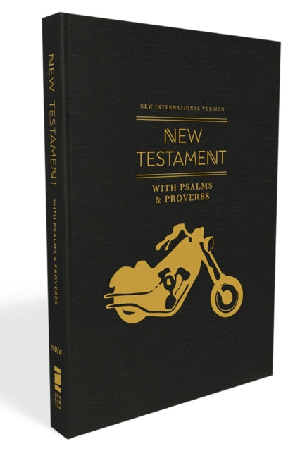 NIV, New Testament with Psalms and Proverbs, Pocket-Sized, Paperback, Black Motorcycle, Comfort Print