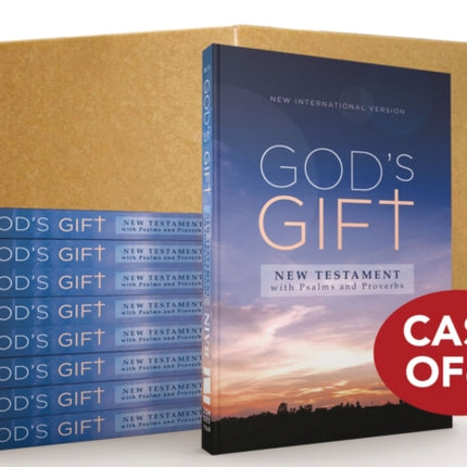 NIV, God's Gift New Testament with Psalms and Proverbs, Pocket-Sized, Paperback, Case of 64, Comfort Print